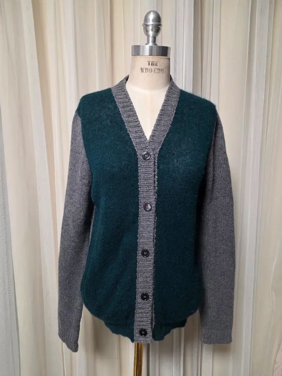 マルニ marni ブランド バイカラー ニット カーディガン グリーン