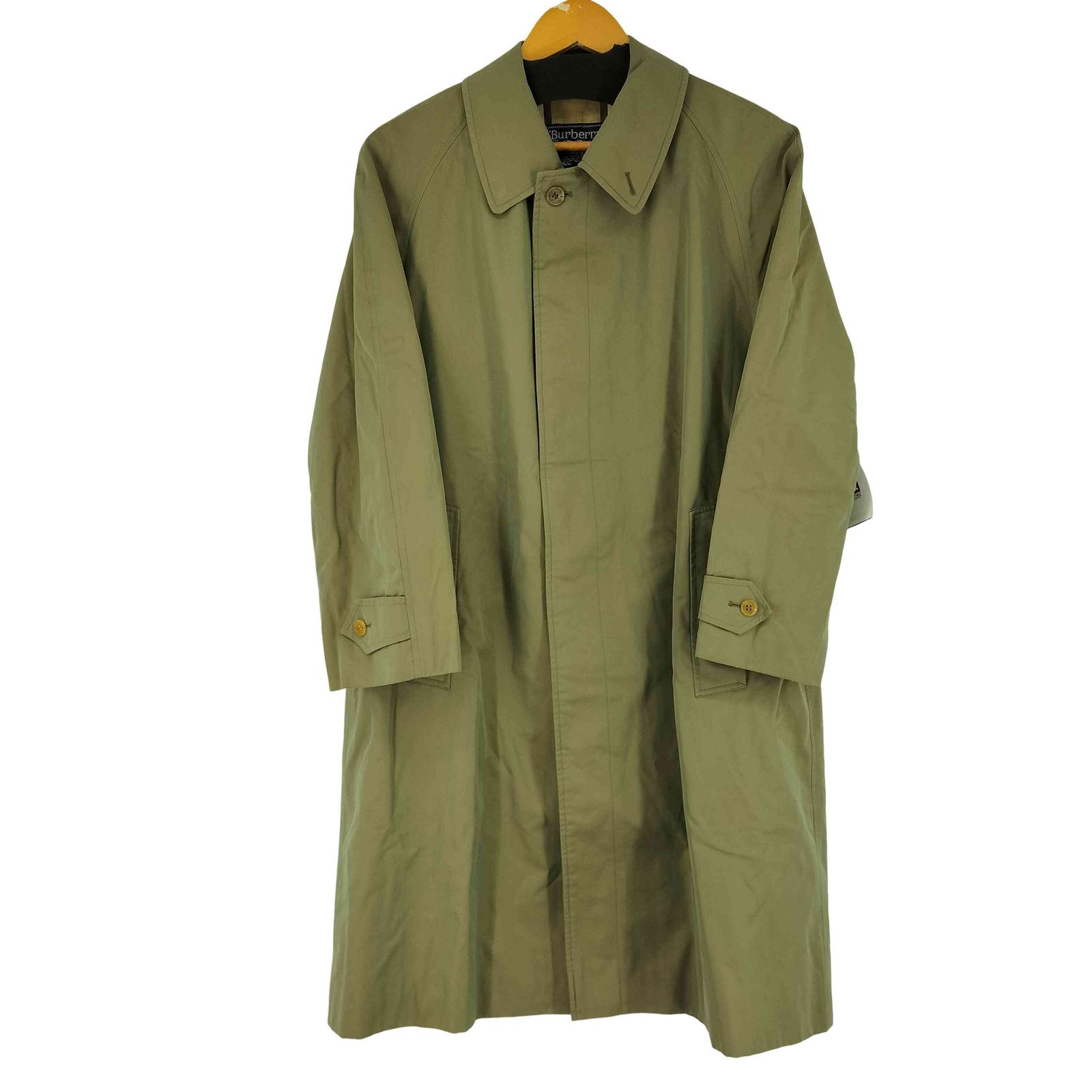 BURBERRYS(バーバリーズ) 裏地ノバチェック 玉虫 ステンカラーコート メンズ 表記無 【中古】【ブランド古着バズストア】 バーバリーズ BURBERRYS 裏地ノバチェック 玉虫 ステンカラーコート