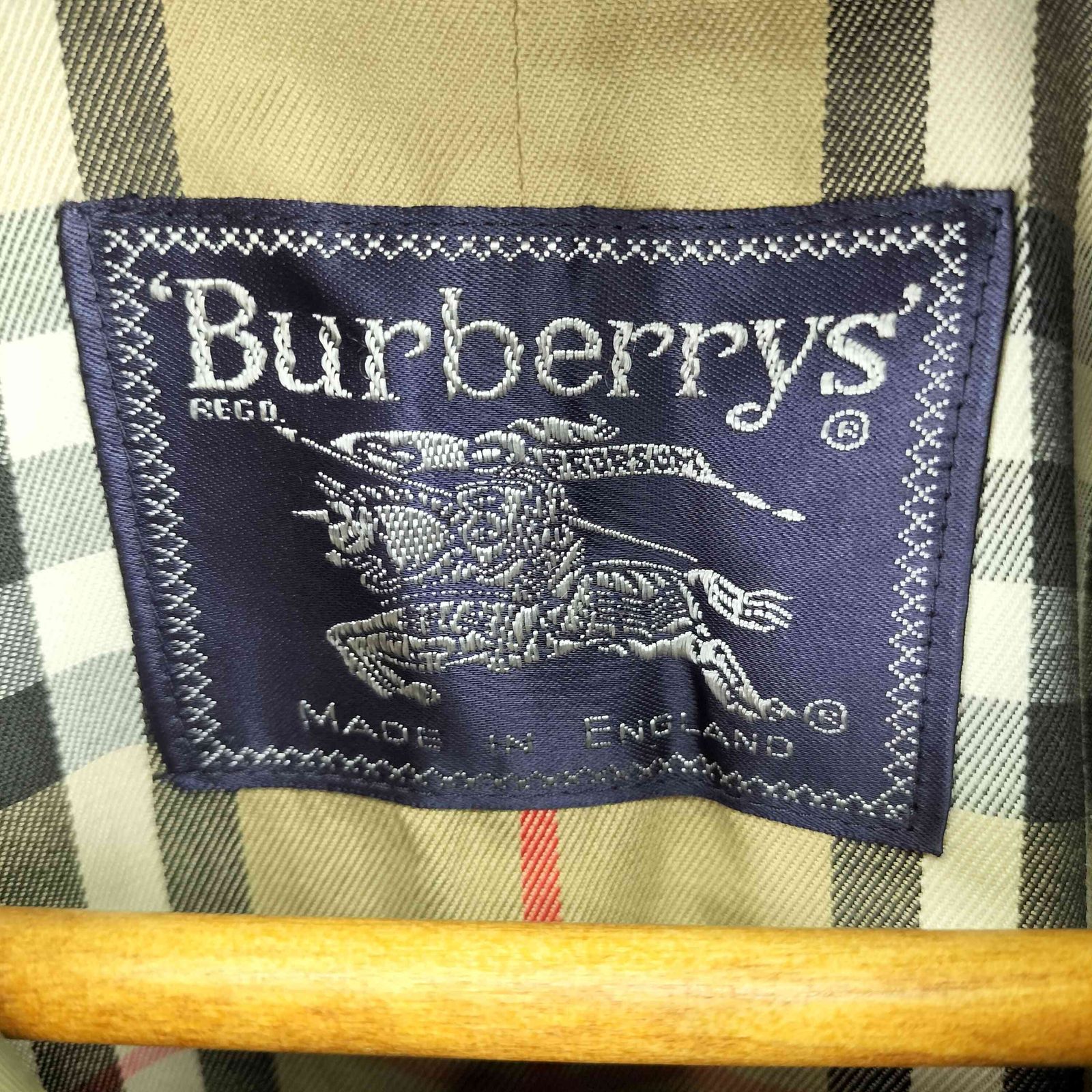 バーバリーズ BURBERRYS 裏地ノバチェック 玉虫 ステンカラーコート