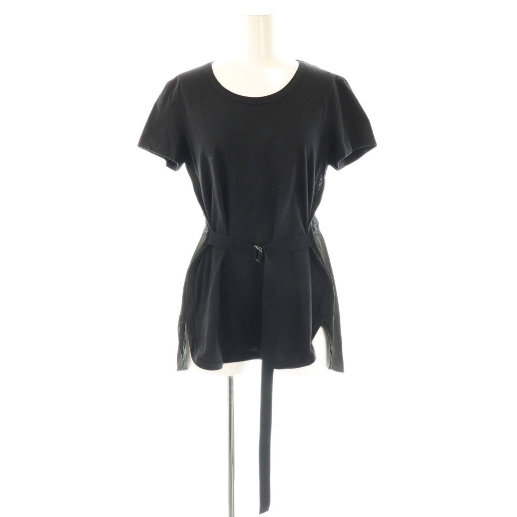 【中古】ヌメロヴェントゥーノ N°21 Tシャツ カットソー レース 38 ブラック /ES ■GY57 レディース ヌメロヴェントゥーノ N°21 Tシャツ カットソー レース 38 ブラック