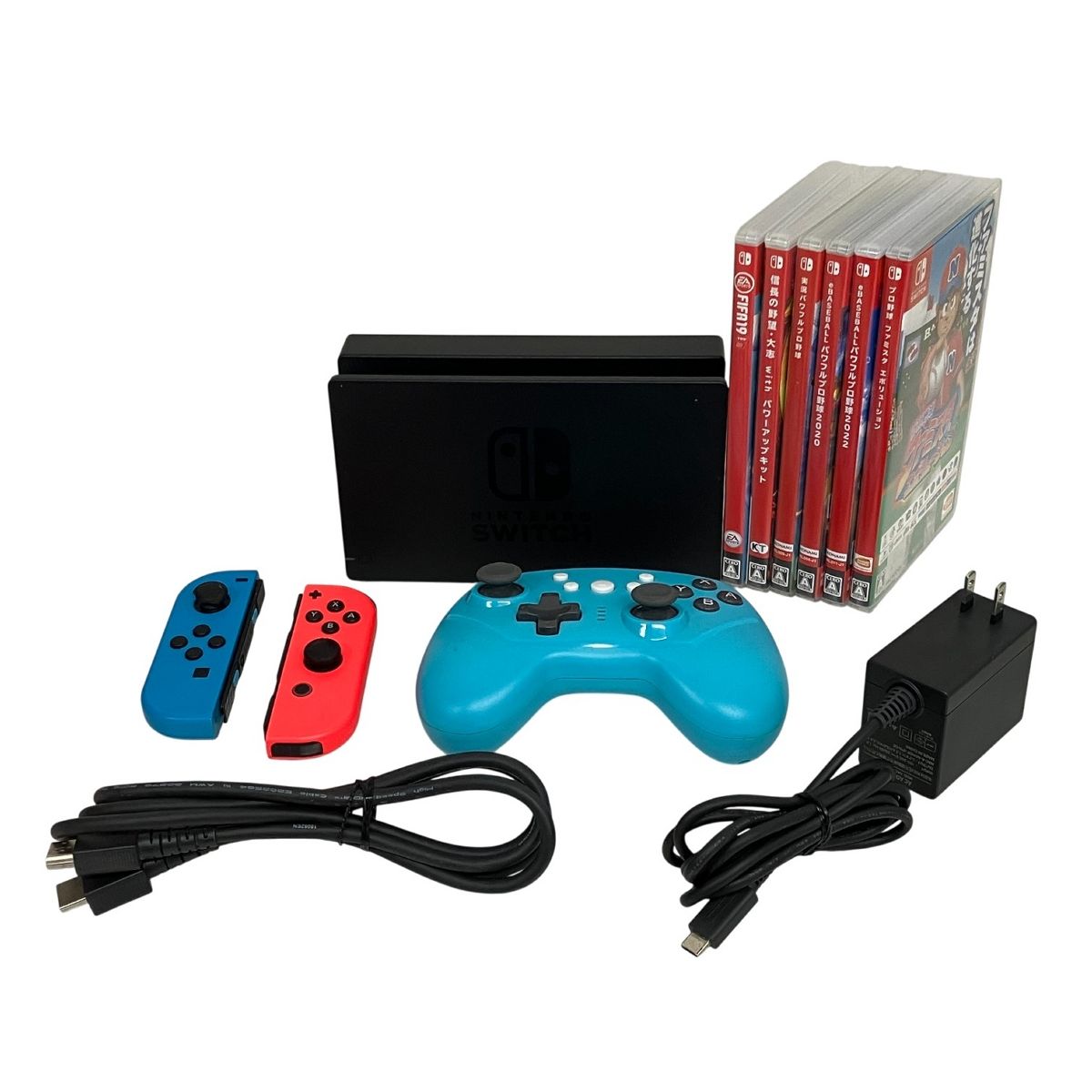 Nintendo Switch ニンテンドースイッチ 付属品 本体 ソフト 6本付き コントローラー ゲーム 家電