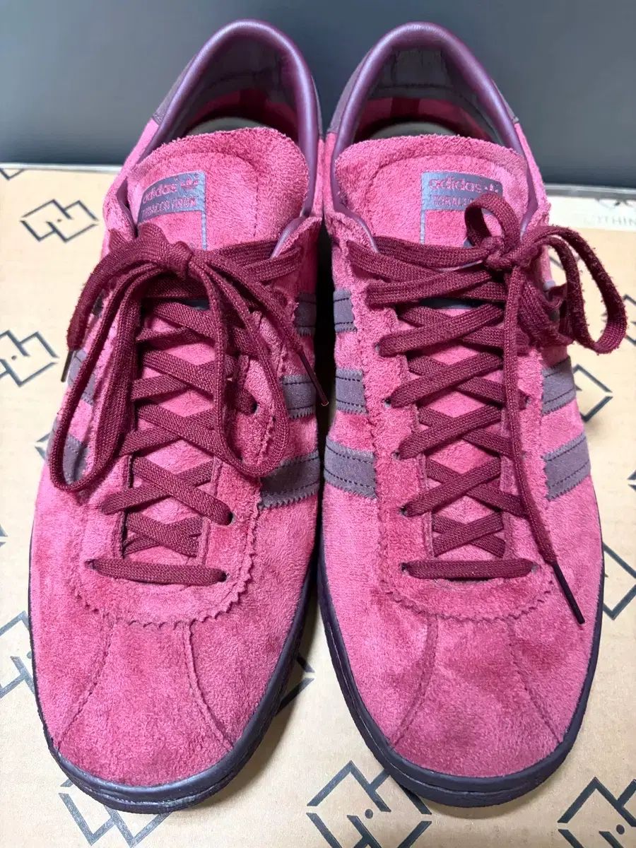 275 adidas アディダス タバコ バーガンディ