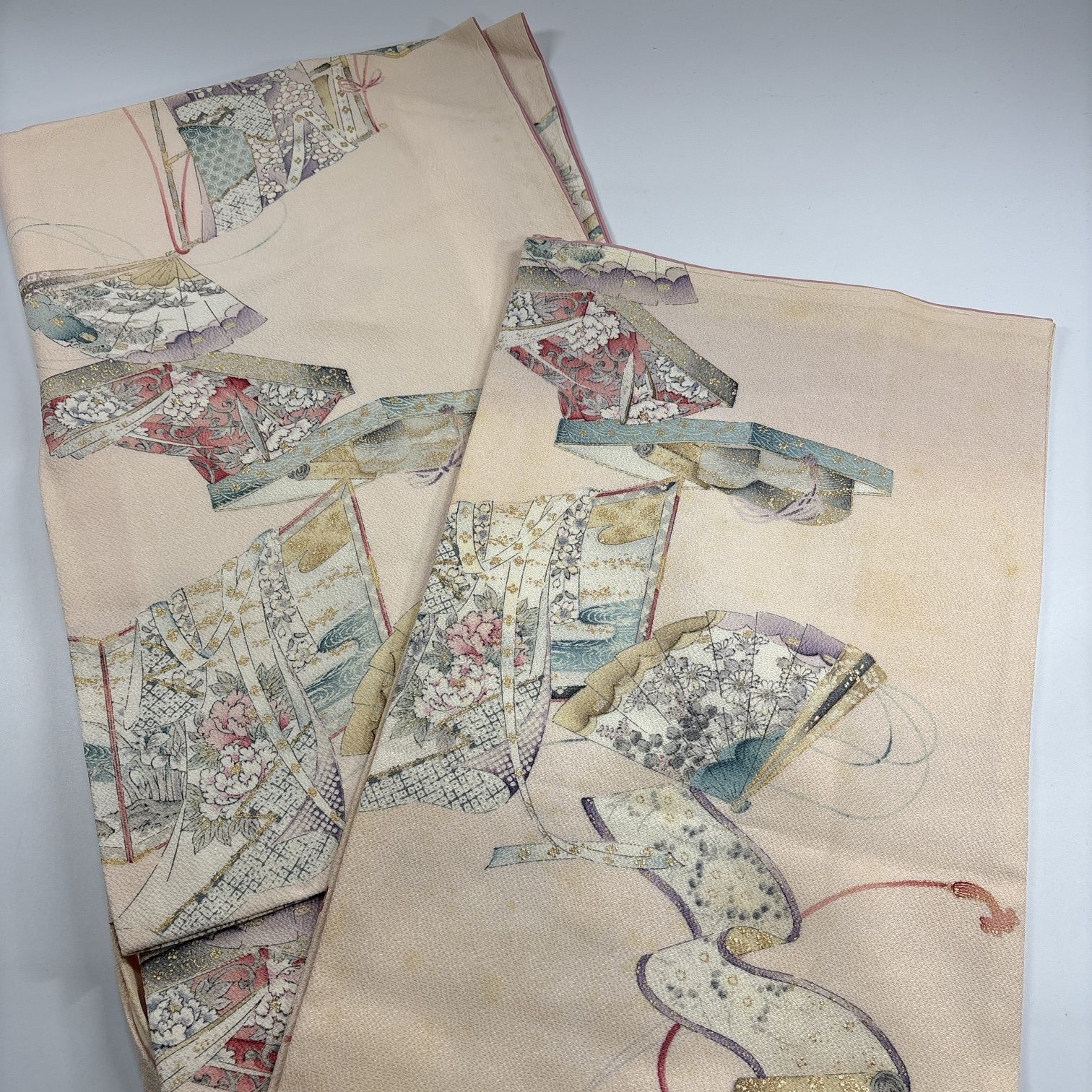 小紋 6枚 正絹 着物まとめ売り 同梱購入歓迎 リメイク用 着付け練習用