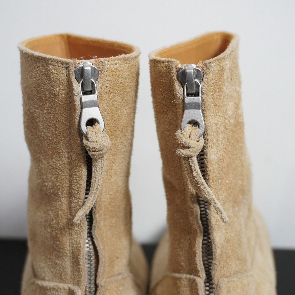 美品 24AW MINEDENIM マインデニム Suede Leather Back Zip Boots