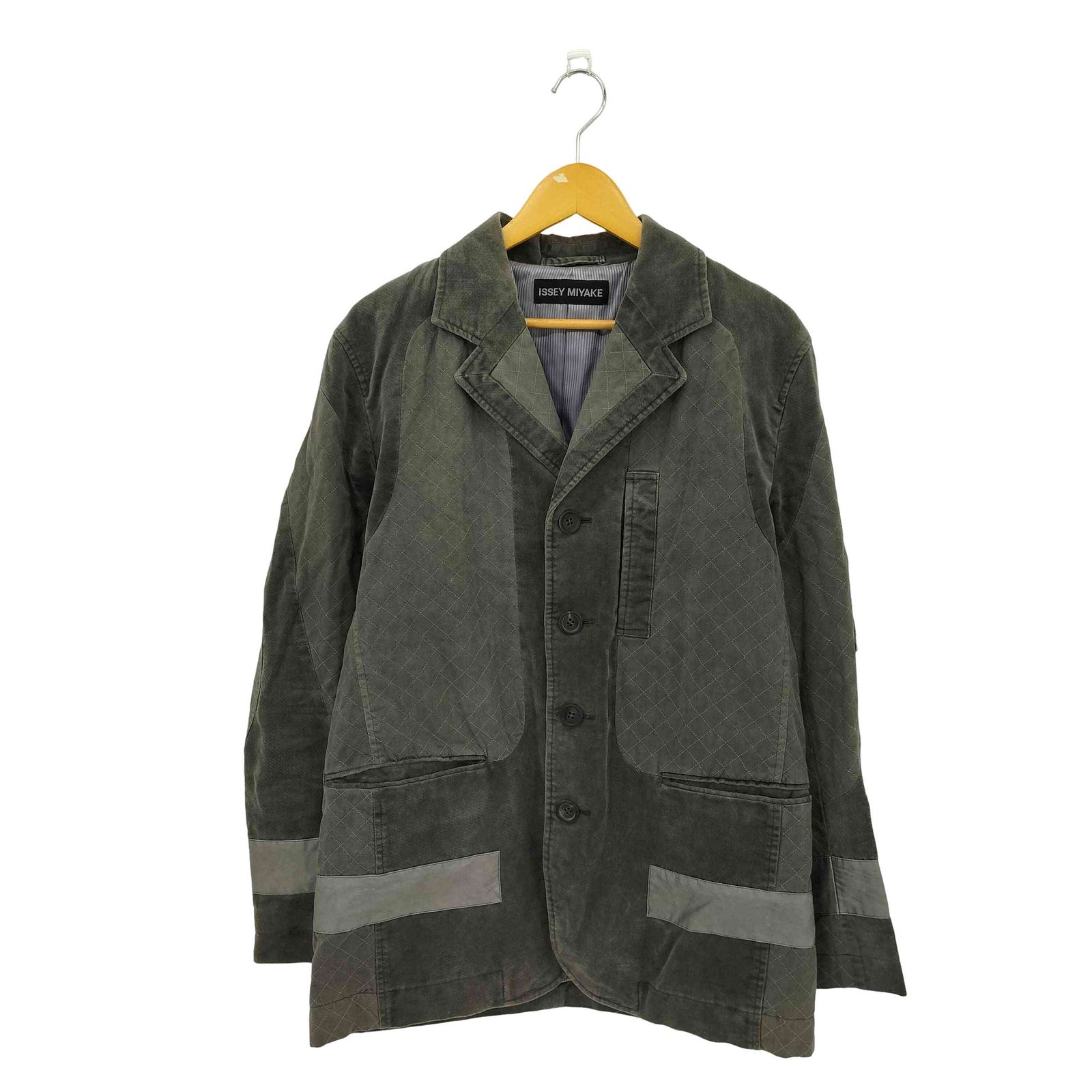 イッセイミヤケ ISSEY MIYAKE 07AW 黒タグ 顔料染め リフレクター 切替