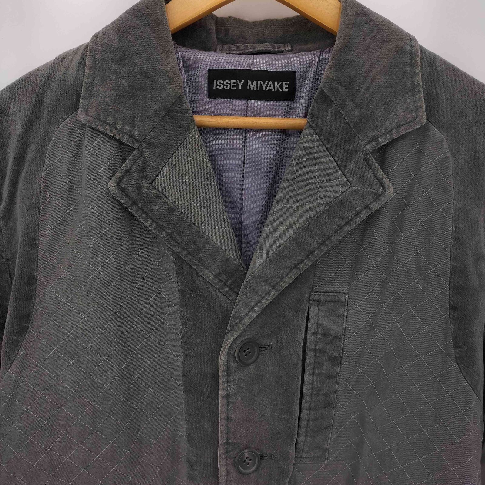 イッセイミヤケ ISSEY MIYAKE 07AW 黒タグ 顔料染め リフレクター 切替