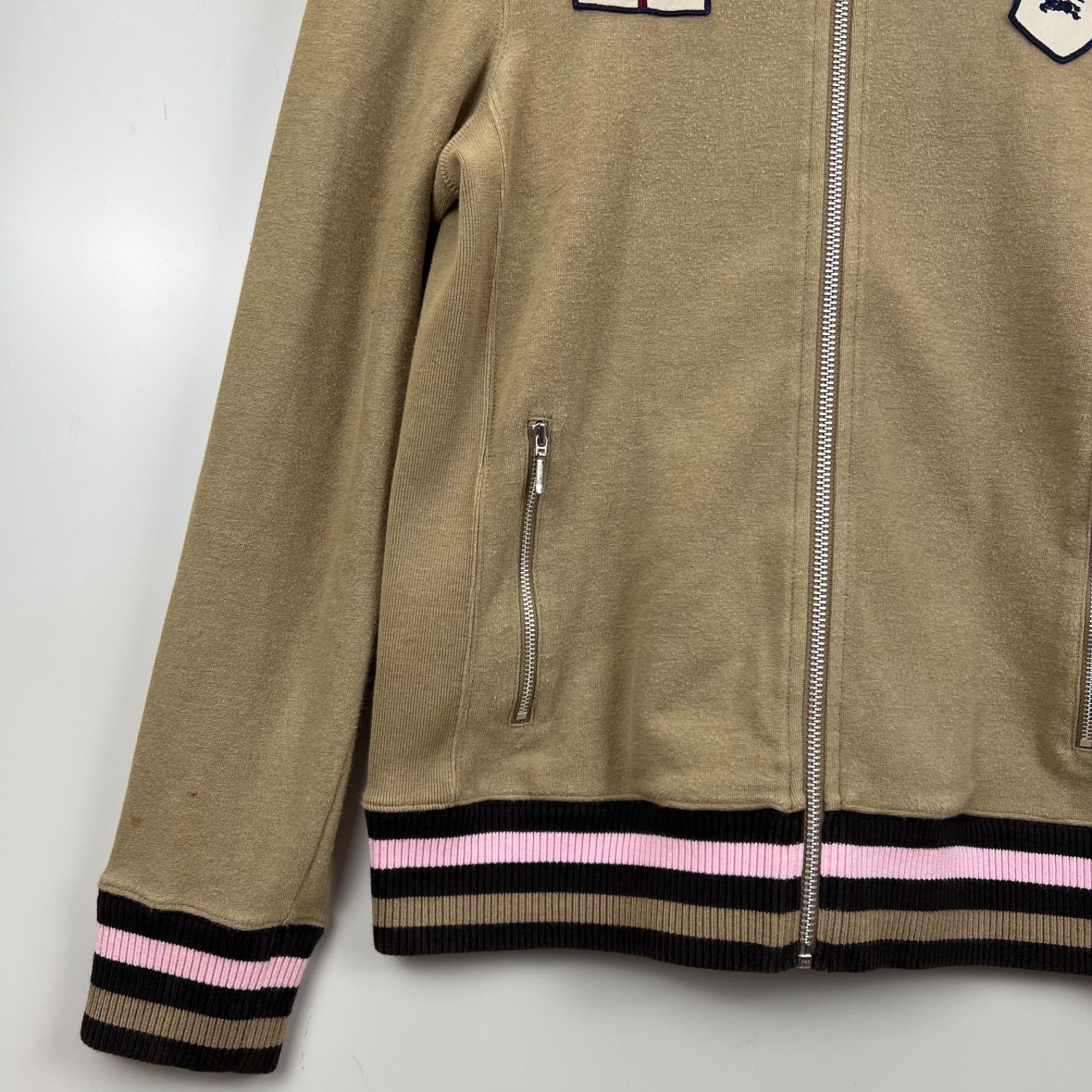BURBERRY BLACK LABEL 00s y2k archive UK patch sweat track jacket 2 