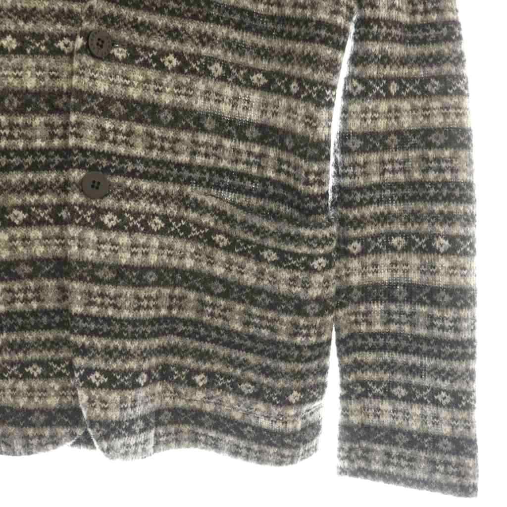 T-JACKET ティージャケット ニットジャケット テーラード S ブラック