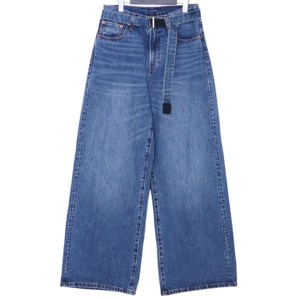 SACAI × LEVI'S コラボバギーデニムパンツ サイズ1 インディゴ 25
