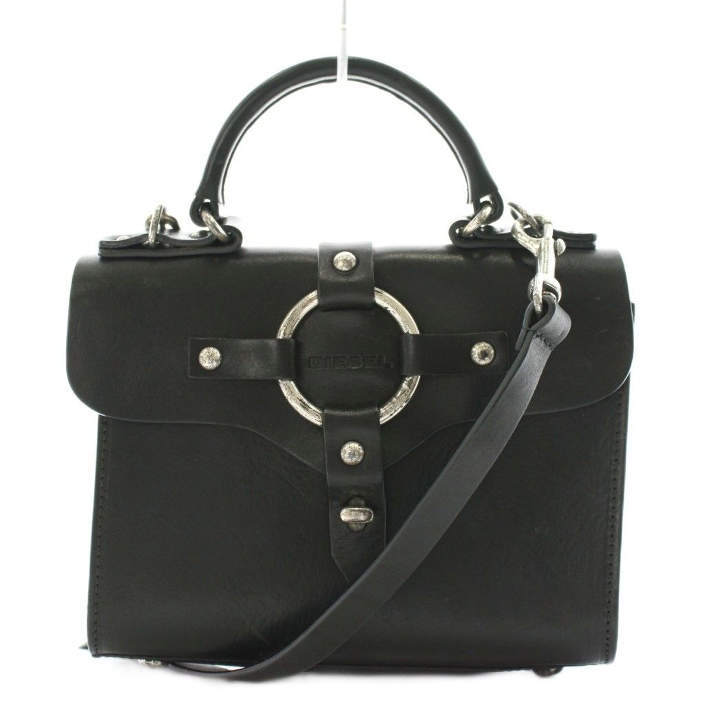 ディーゼル DIESEL ショルダーバッグ ハンドバッグ 2way レザー 黒