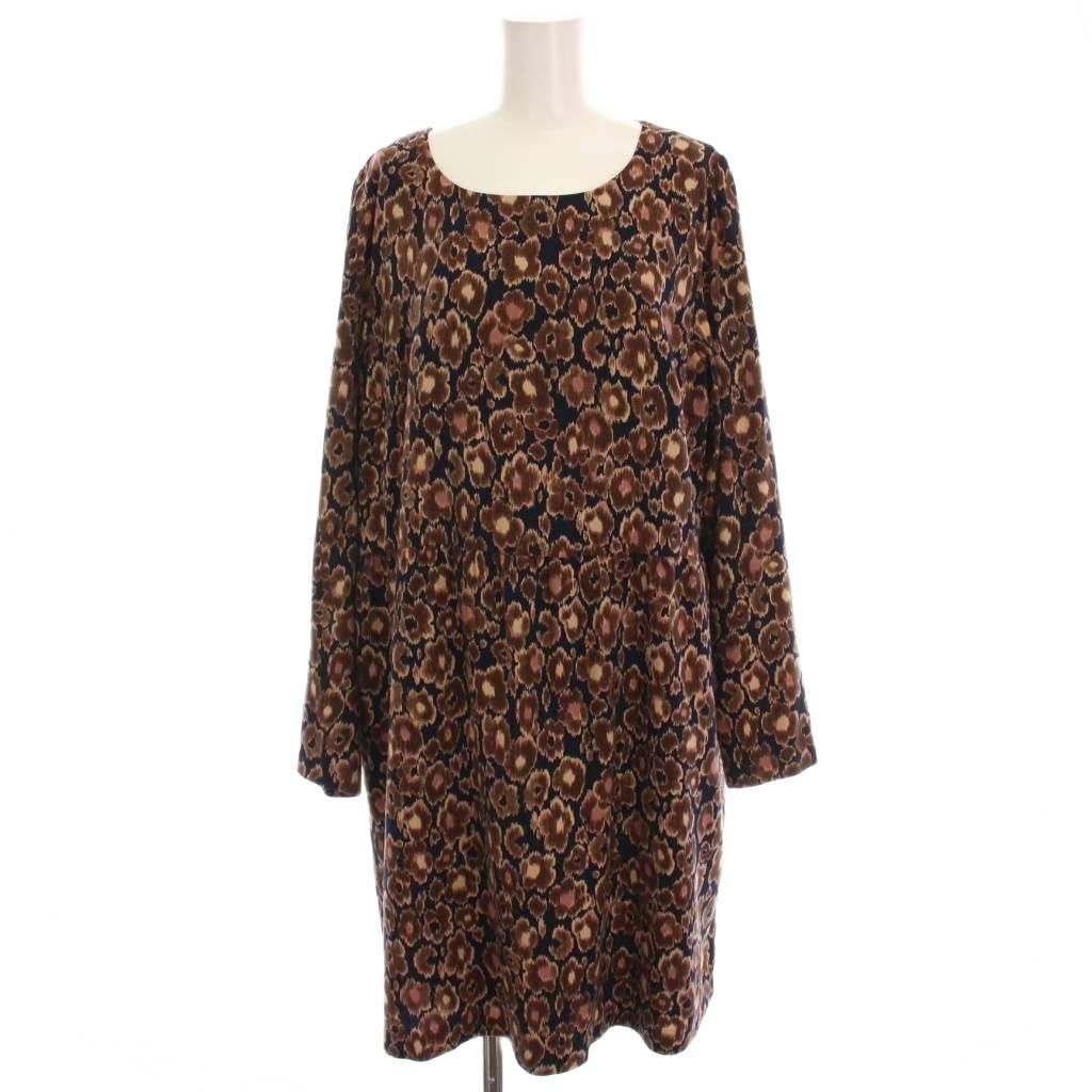 ローズティアラ Rose Tiara ワンピース ひざ丈 長袖 総柄 花柄 46