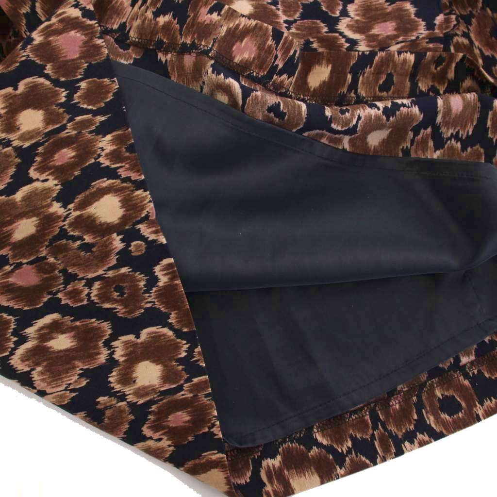 ローズティアラ Rose Tiara ワンピース ひざ丈 長袖 総柄 花柄 46