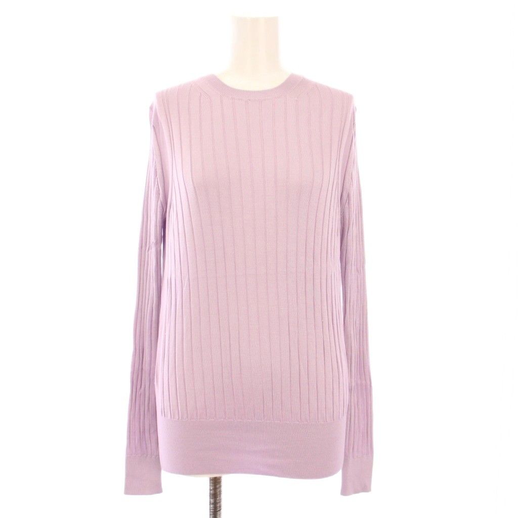 【美品】SLOANE 18Gシルクワイドリブ アンサンブルニット ピンク セット 美品】SLOANE 18Gシルクワイドリブ アンサンブルニット ピンク セット