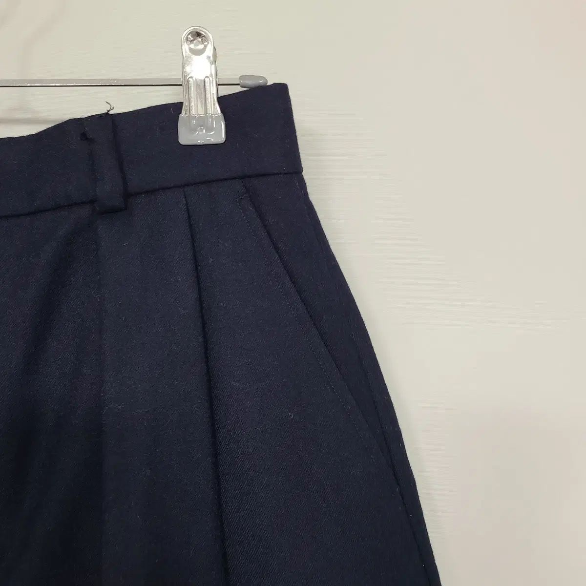 90 s ポロラルフローレン レディース ウール ピンタック バミューダ ショーツ ネイビー 66