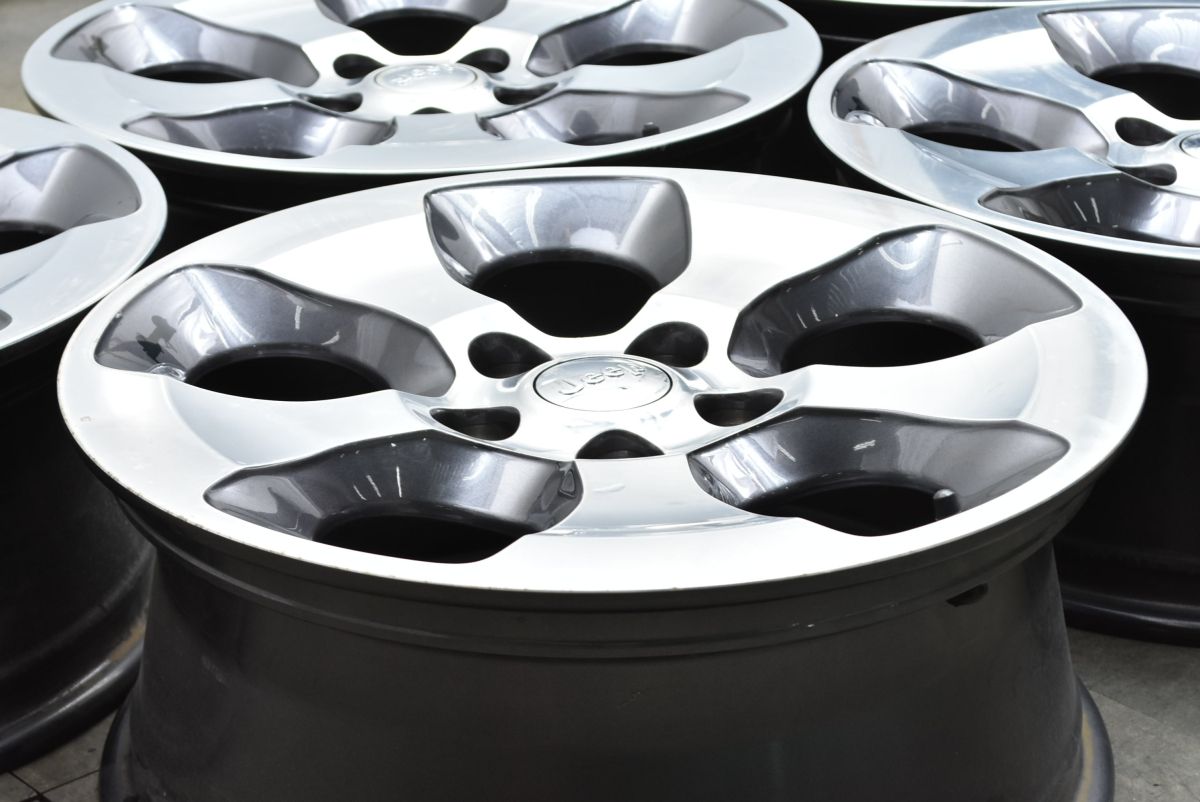 程度良好 JEEP JK ラングラー 18 in 7 5 J 44 45 PCD 127 5本セット アンリミテッドサハラ グラディエーター グラチェロ