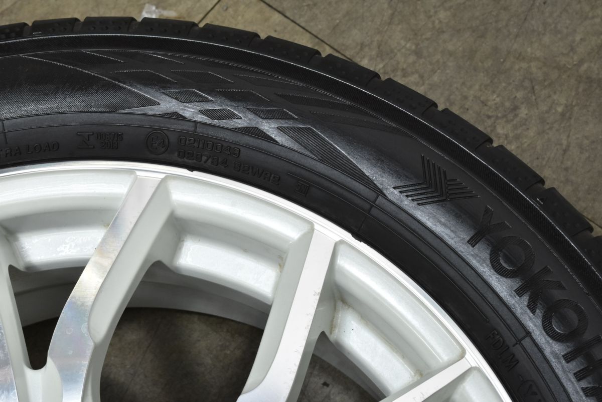  品 レオニス 17 in 6 5 J 53 PCD 114 3 ブルーアースGT AE 51 215 55 R クラウン カムリ マークX エスティマ オデッセイ ヴェゼル 17インチ タイヤ ホイールセット