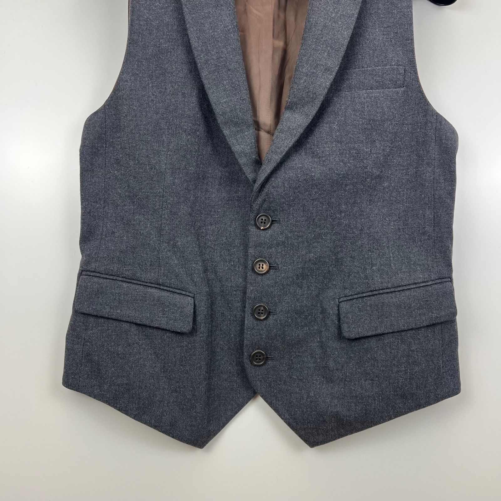 BRUNELLO CUCINELLI ITALY dress cotton gilet vest 46 ブルネロ 