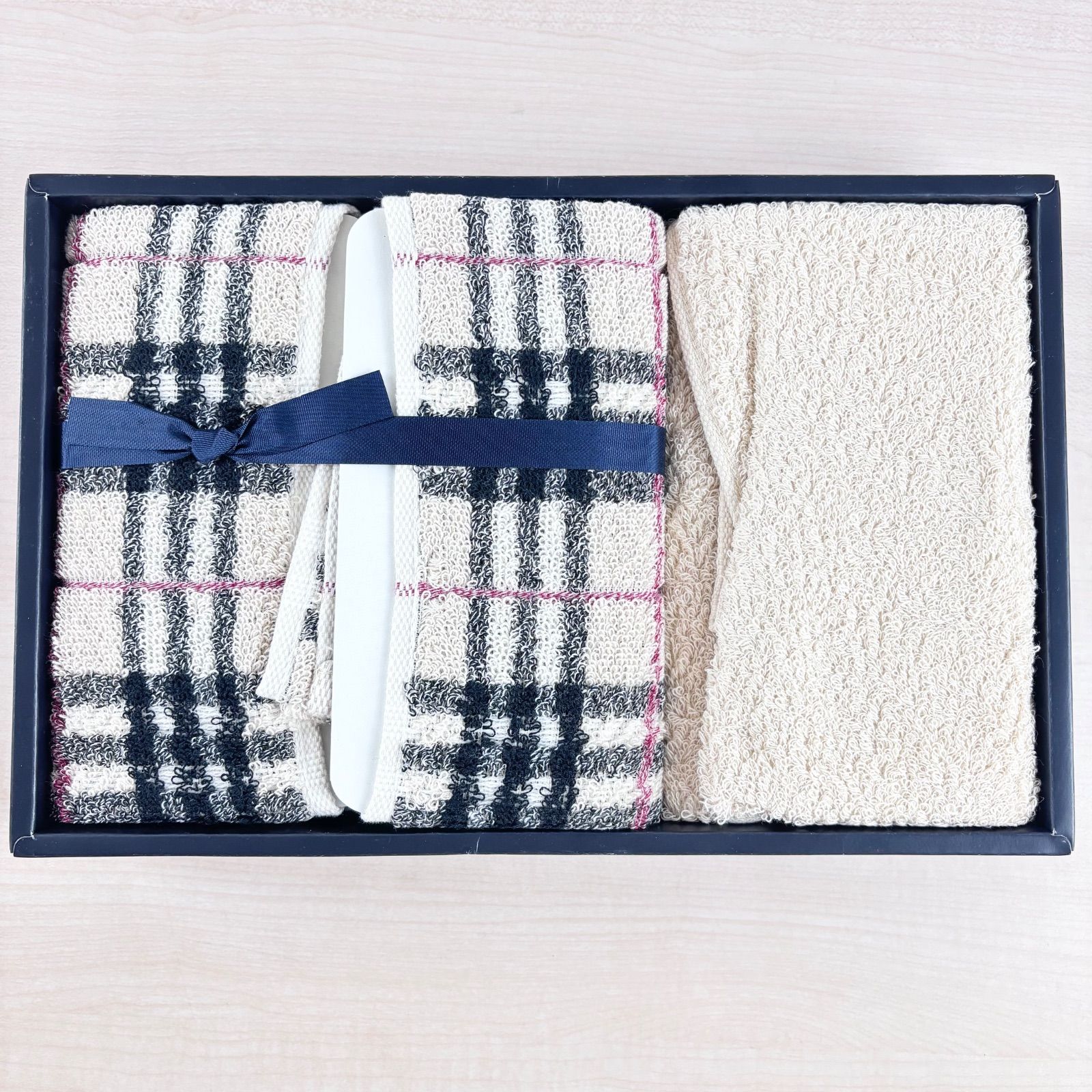 未使用品】BURBERRY 西川産業 タオルセット 綿100％ フェイスタオル