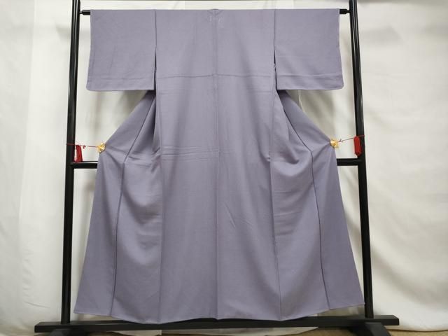 平和屋着物□上質な色無地 霞地紋 紫苑色 正絹 逸品 AABD4892gw - メルカリ