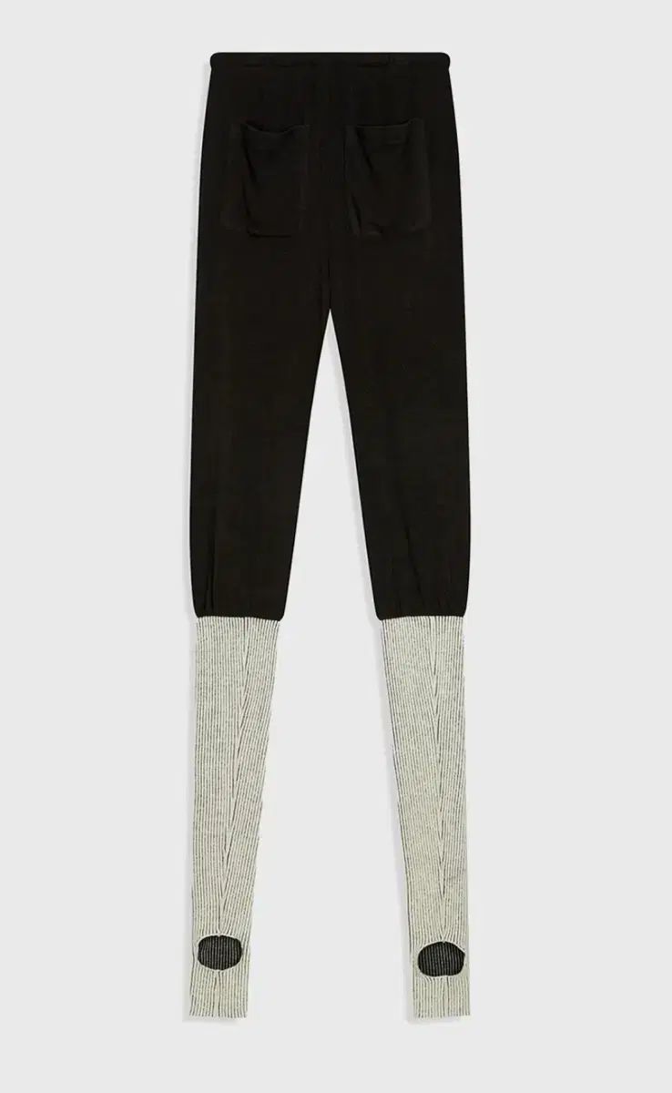 オープンワイワイ レイヤードニーハイソックス パンツ ブラック 25