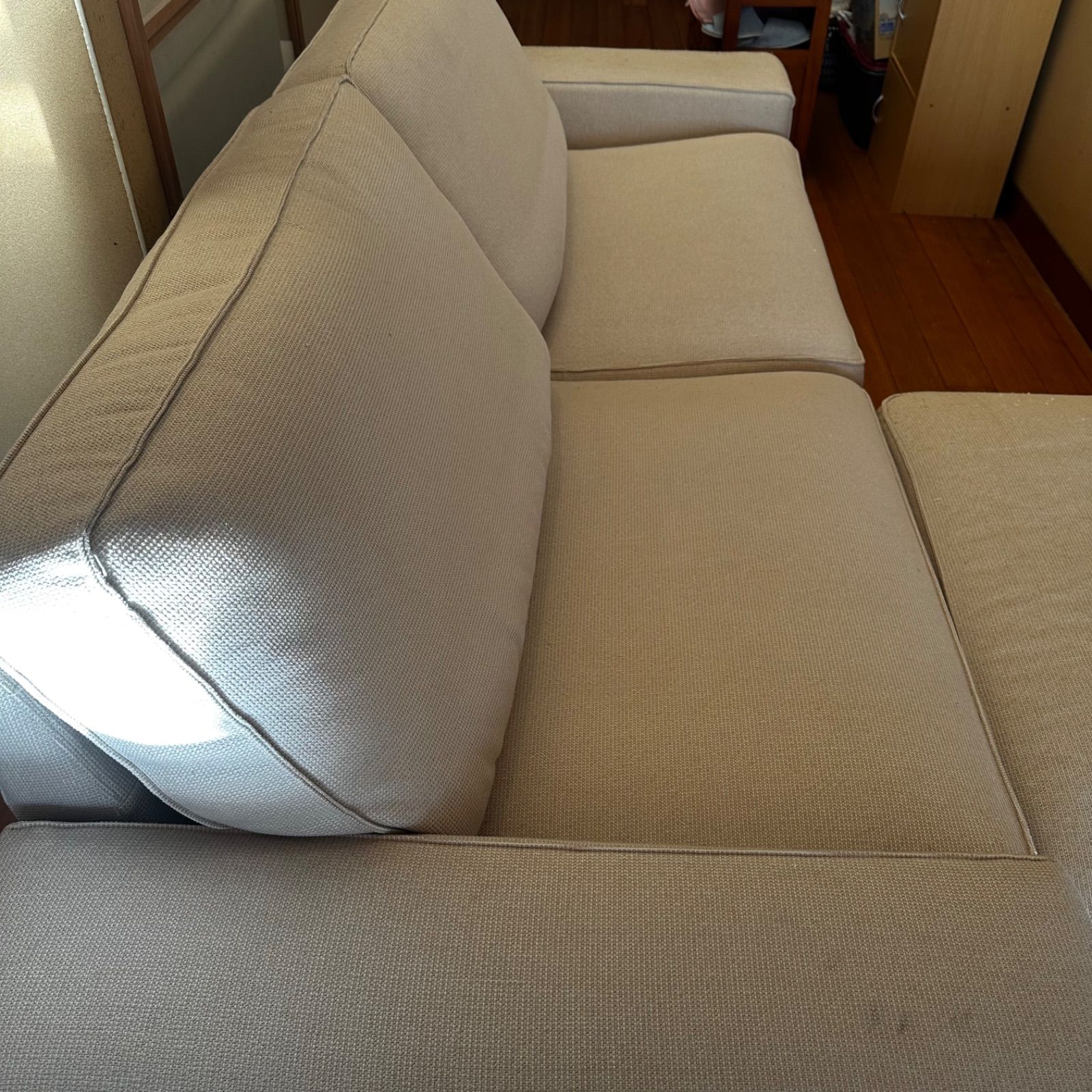 IKEA KIVIK 3人掛けソファ オットマン IKEA KIVIKシーヴィク3人掛けソファ オットマン - メルカリ