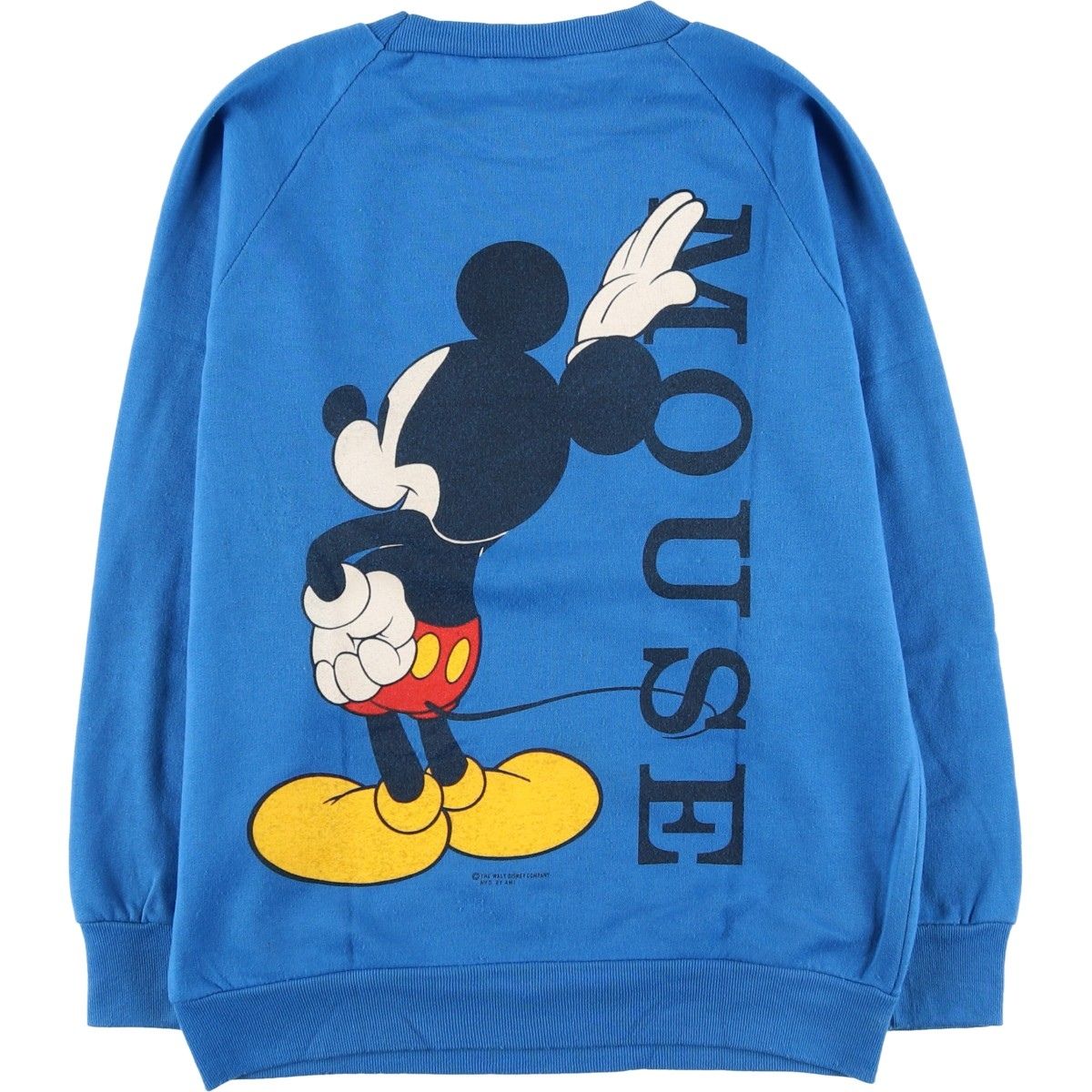 古着 80年代 allison MICKEY MOUSE ミッキーマウス 大判プリント キャラクタースウェットシャツ トレーナー eaa 598594