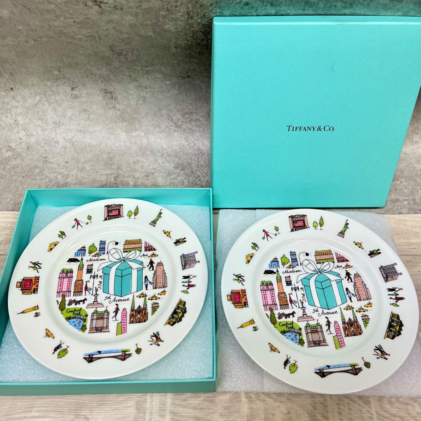 ☆未使用☆ Tiffany&Co. 5thアベニュープレート ペア ティファニー