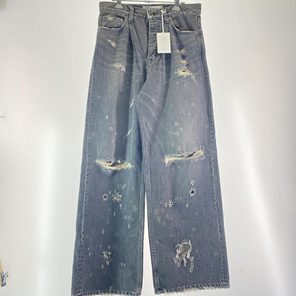 DAIRIKU 24 AWD-8 Super Damage Wide Denim Pants サイズ27 S ダイリク 17