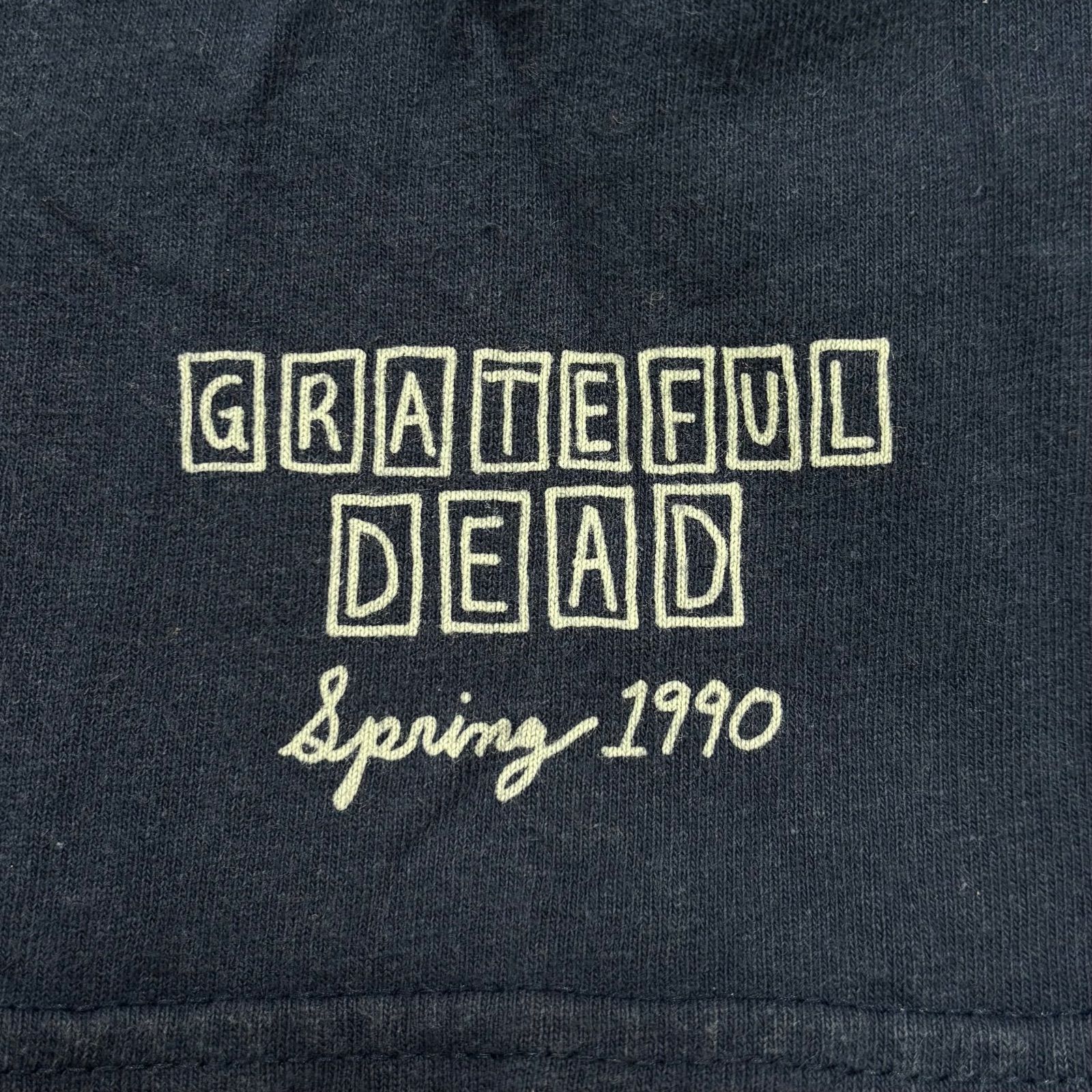 Vinrage GRATEFUL DEAD 1990 スカルインディアン Tシャツ ネイビー 2XL