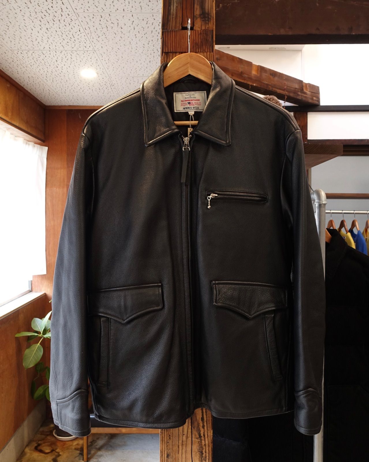 Avirex アヴィレックス レザージャケット Lサイズ ブラック