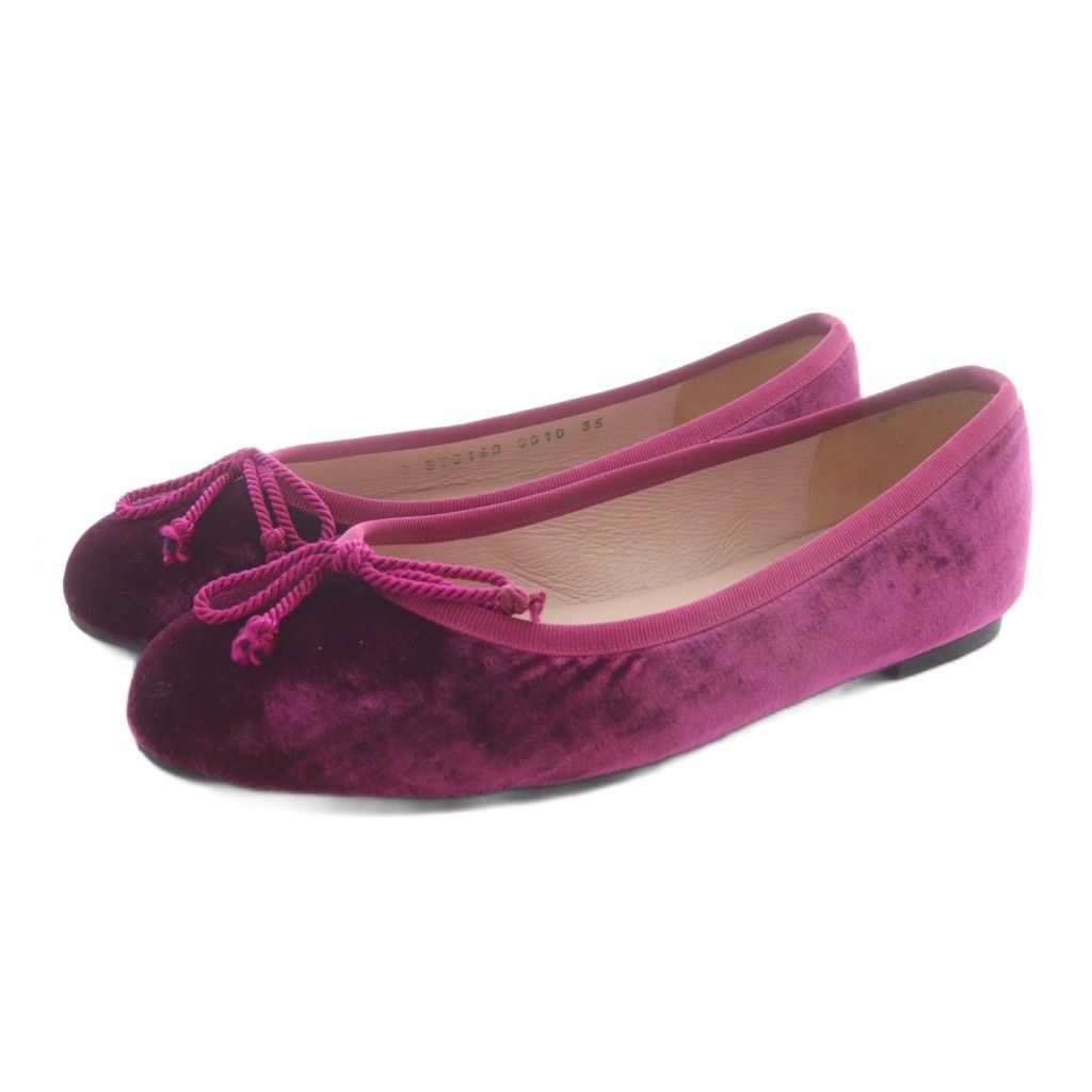 プリティバレリーナ Pretty Ballerinas ベロア バレエシューズ