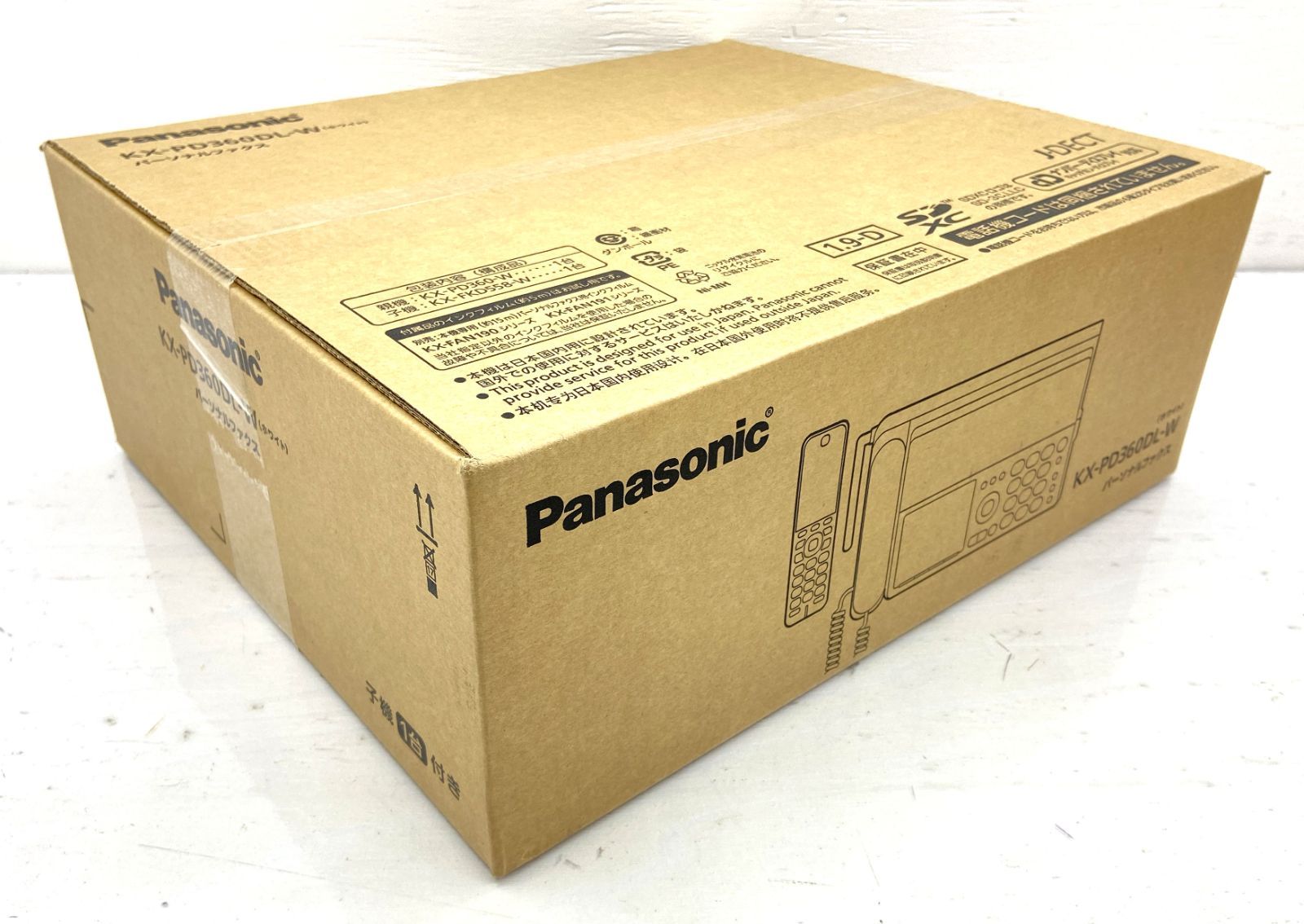 盛岡67 0040 Panasonic パーソナルファクス KX PD 360 DL W ホワイト 100