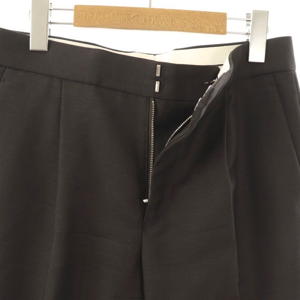 Drawerドゥロワー　ウール100ブラックパンツ　38黒 DRAWER（ドゥロワー） クロップドパンツ 38 ブラック レディース