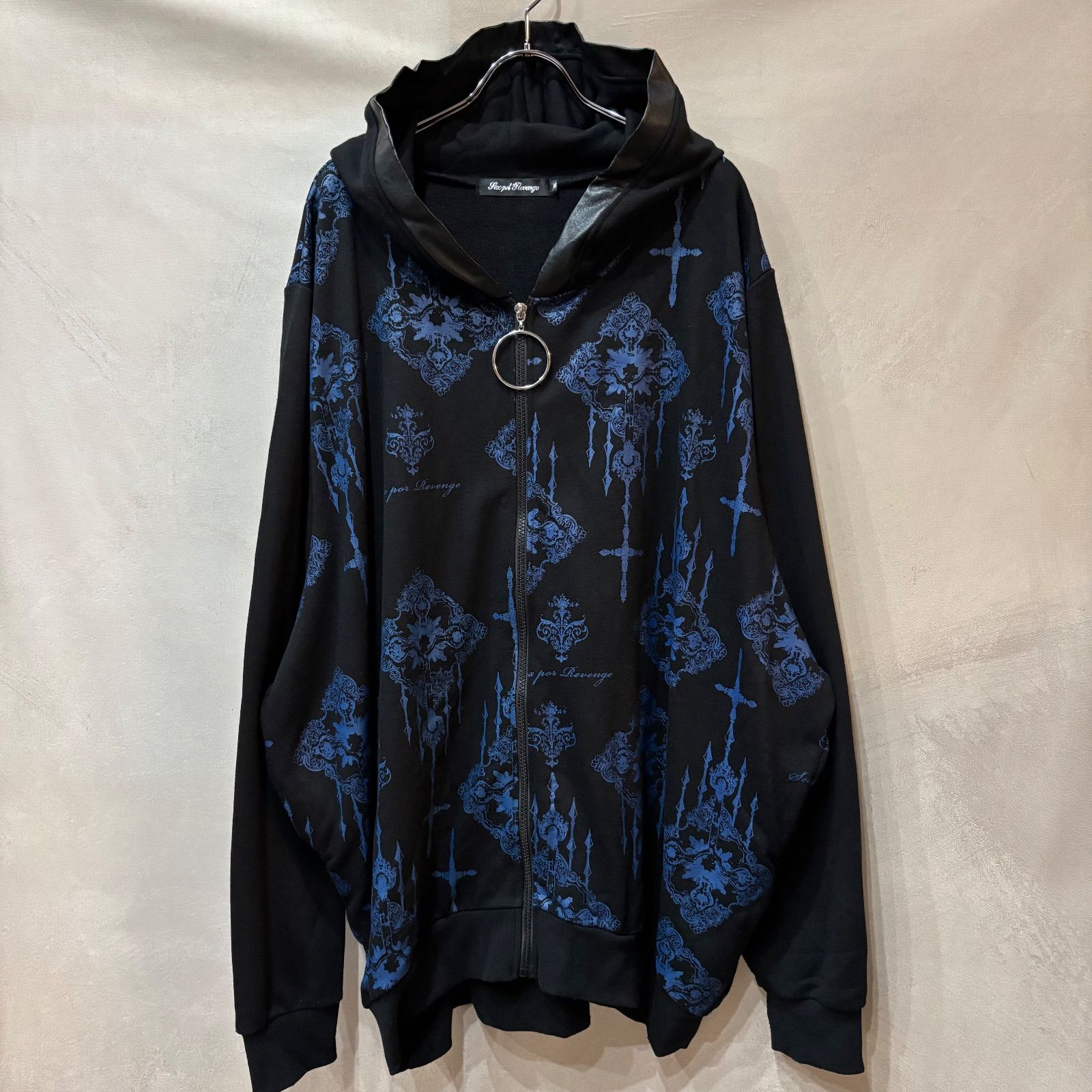 SEX POT ReVeNGe　BIGパーカー SEX POT ReVeNGe セックスポットリベンジ クロス柄 ドルマン ビッグ