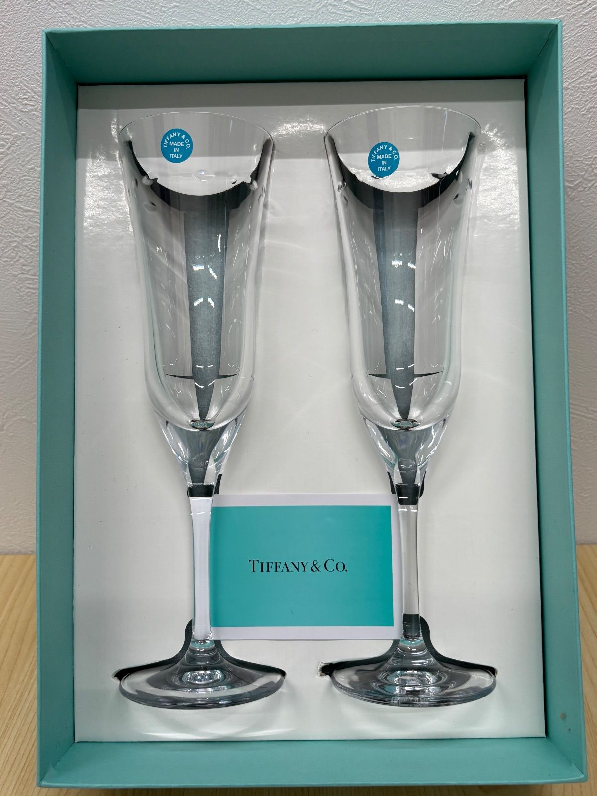 中古・長期保管品】TIFFANY ティファニー グラマシーシャンパングラス
