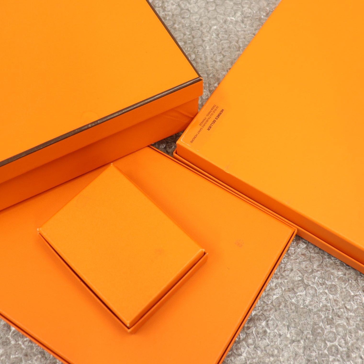 ITAA4VFA7B80 HERMES エルメス BOX ショッパー 紙袋 純正 オレンジ 
