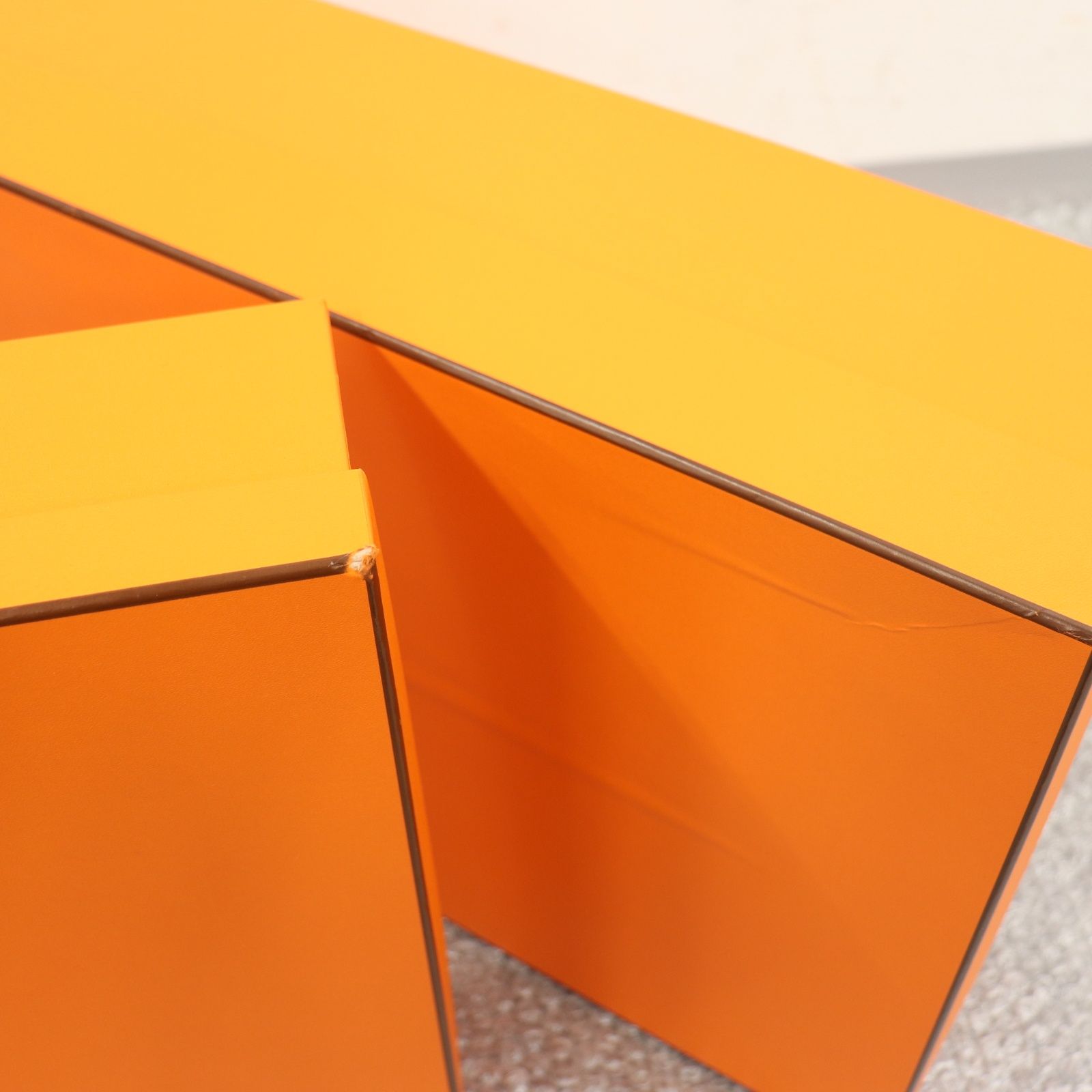ITAA4VFA7B80 HERMES エルメス BOX ショッパー 紙袋 純正 オレンジ 