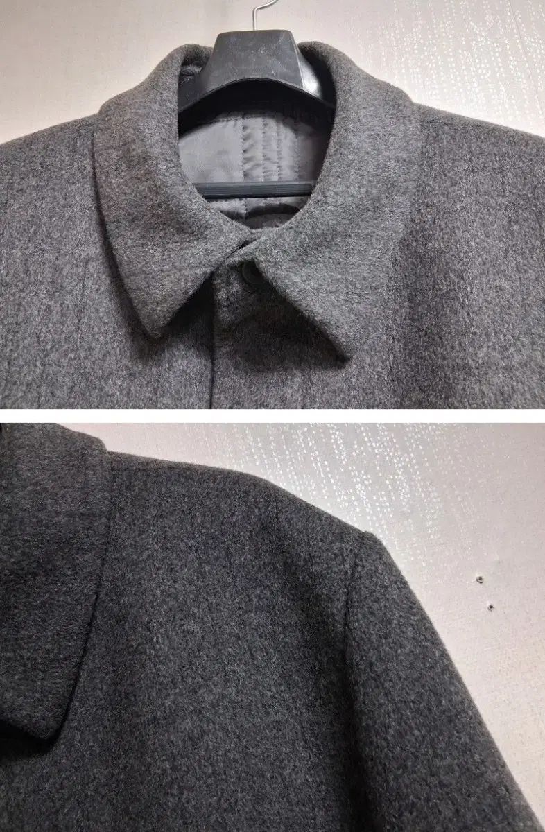 【美品】ラコステ ウールコート 中綿入り 裏地キルティング グレー 美品】LACOSTE ウールコート 中綿入り 裏地キルティング グレー ウール