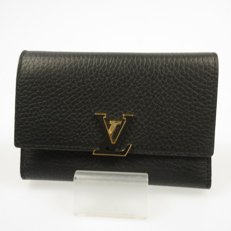LOUIS VUITTON ルイ ヴィトン 三つ折り財布 ポルトフォイユカプシーヌ コンパクト M 62157 トリヨン 125