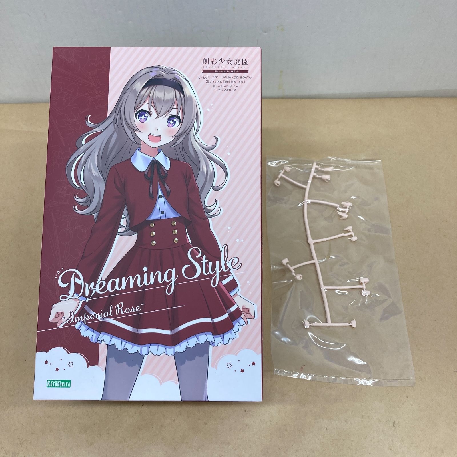 コトブキヤ 創彩少女庭園 小石川エマ 聖アイリス女学園高等部 冬服 ドリーミングスタイル インペリアルローズ 1 10スケール キャラクタープラモデル 未組立品 M 3753 003