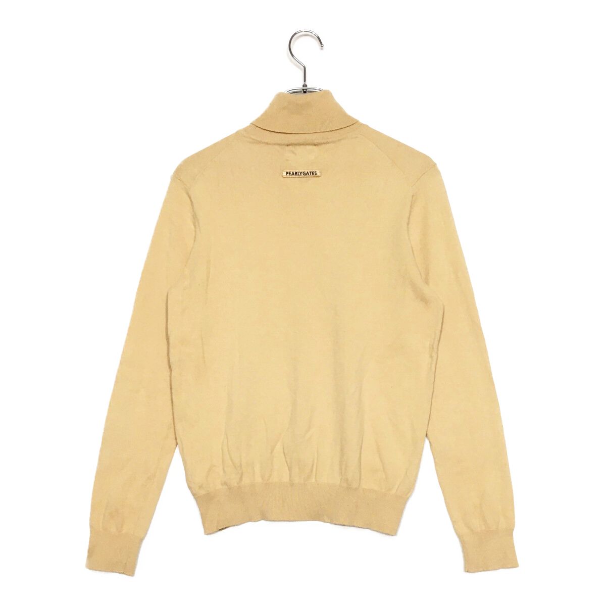 レディース パーリーゲイツ PEARLY GATES セーター 2 L ベージュ タートルネック