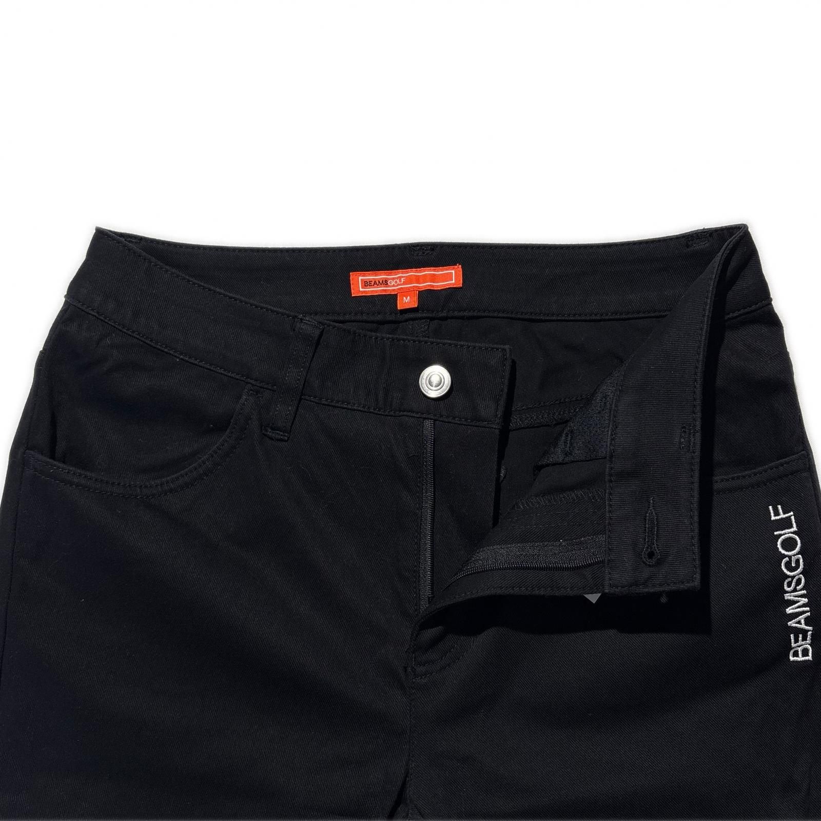 中古 レディース ビームスゴルフ BEAMSGOLF パンツ M 黒 ブラック