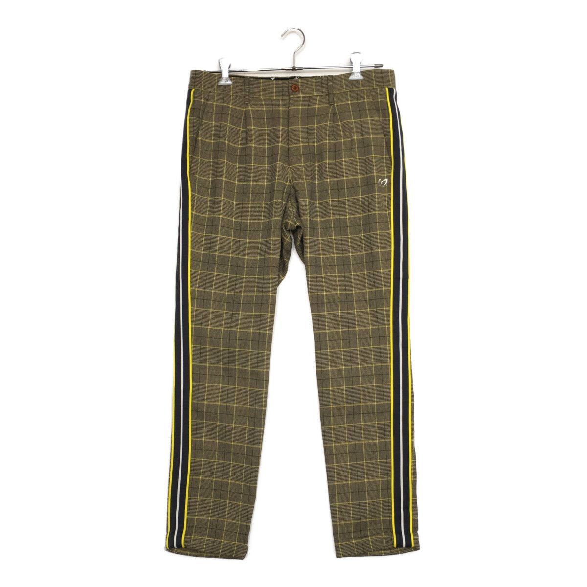 メンズ マスターバニーエディション MASTER BUNNY EDITION パンツ 6 LL ベージュ系×黄 訳あり グレンチェック