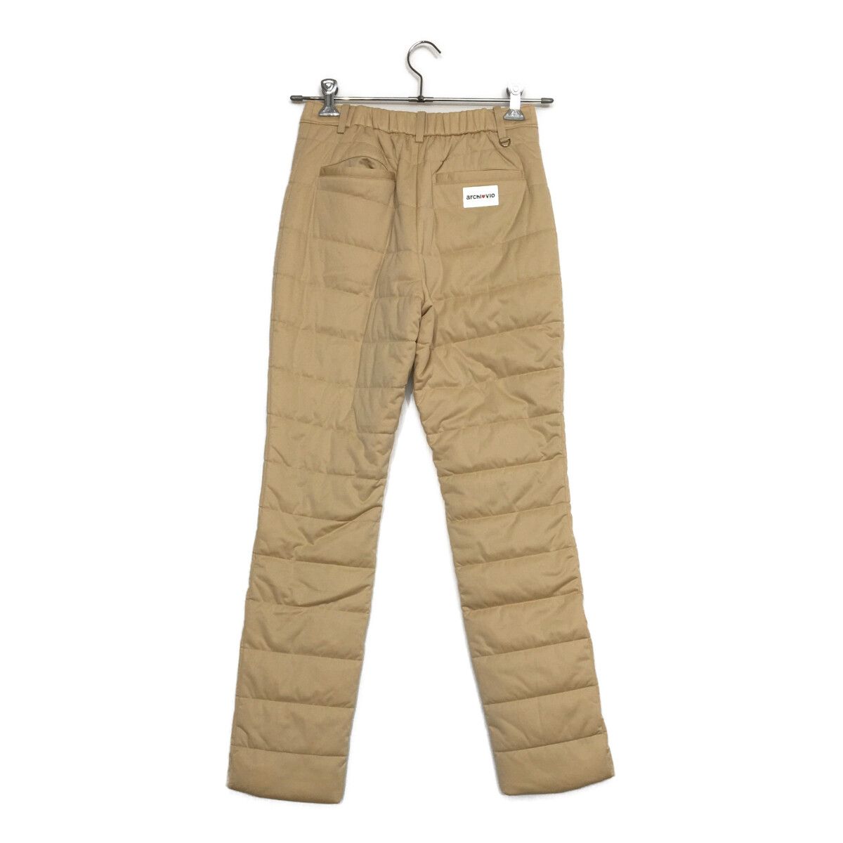 未使用品 レディース アルチビオ archivio パンツ 38(M) ベージュ 中綿