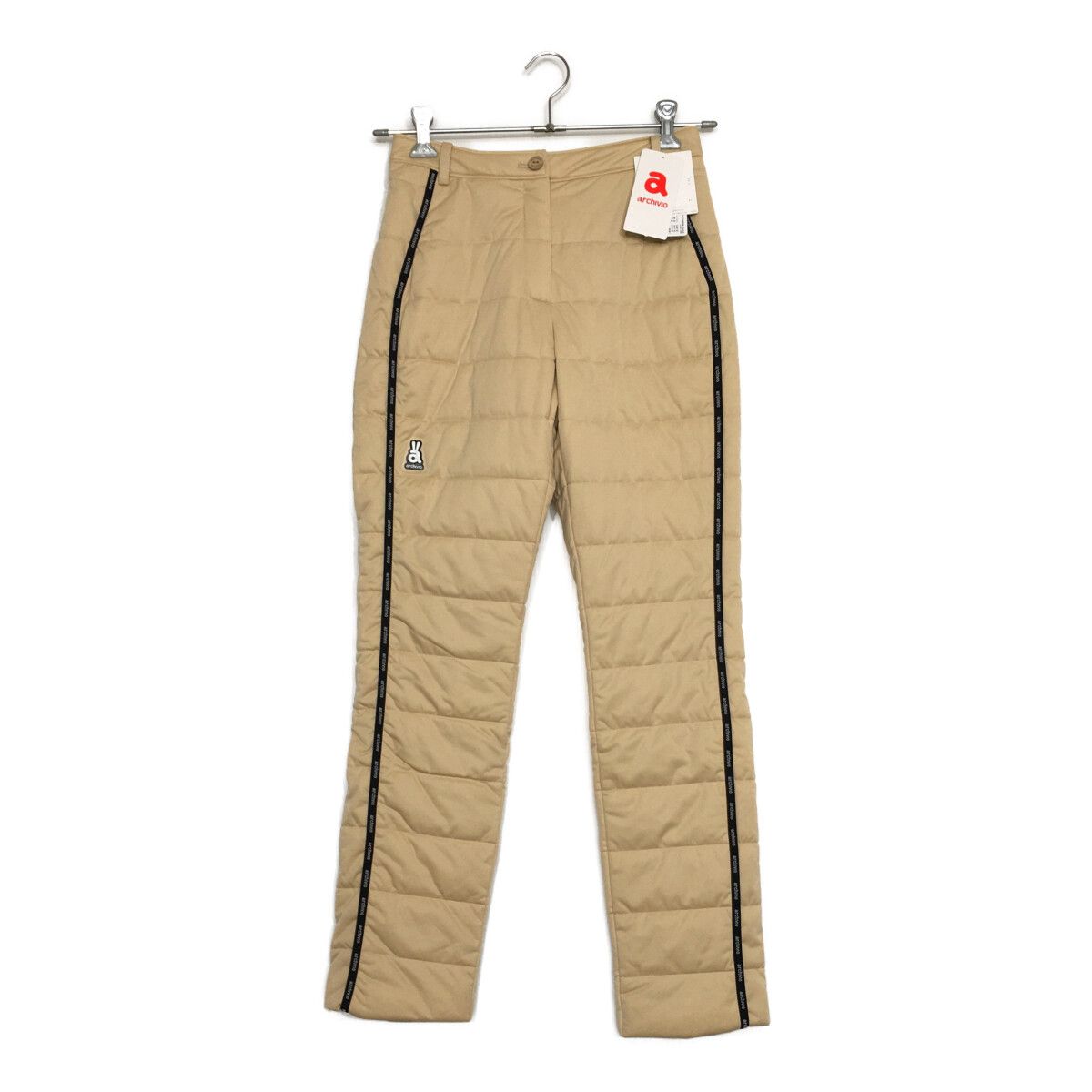 未使用品 レディース アルチビオ archivio パンツ 38(M) ベージュ 中綿