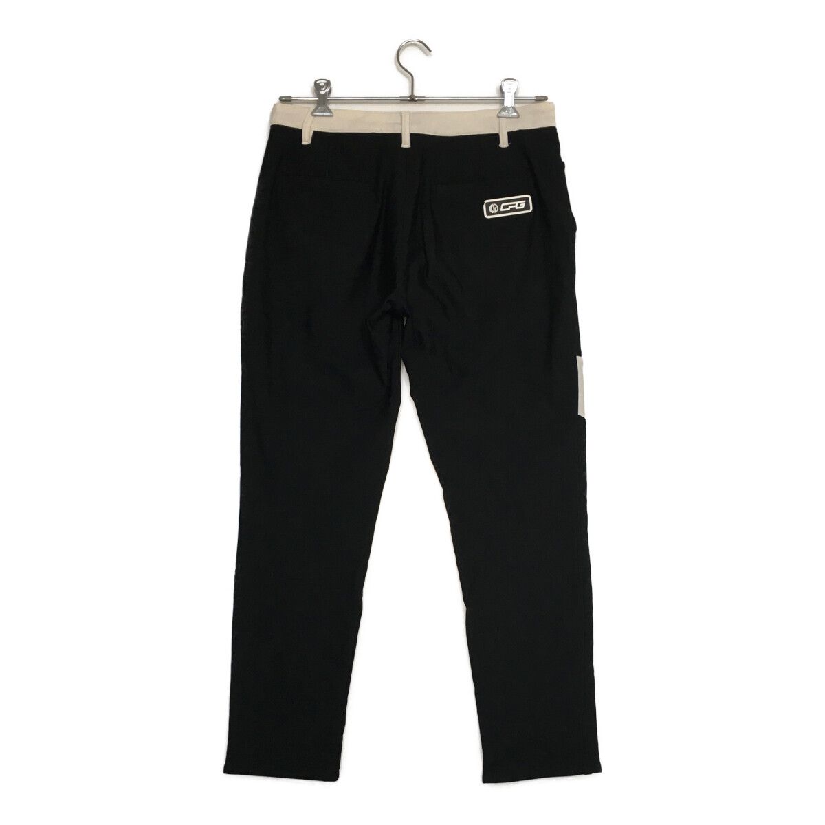 中古 メンズ シーピージーゴルフ CPG GOLF パンツ 3(L) 黒×白 裏起毛