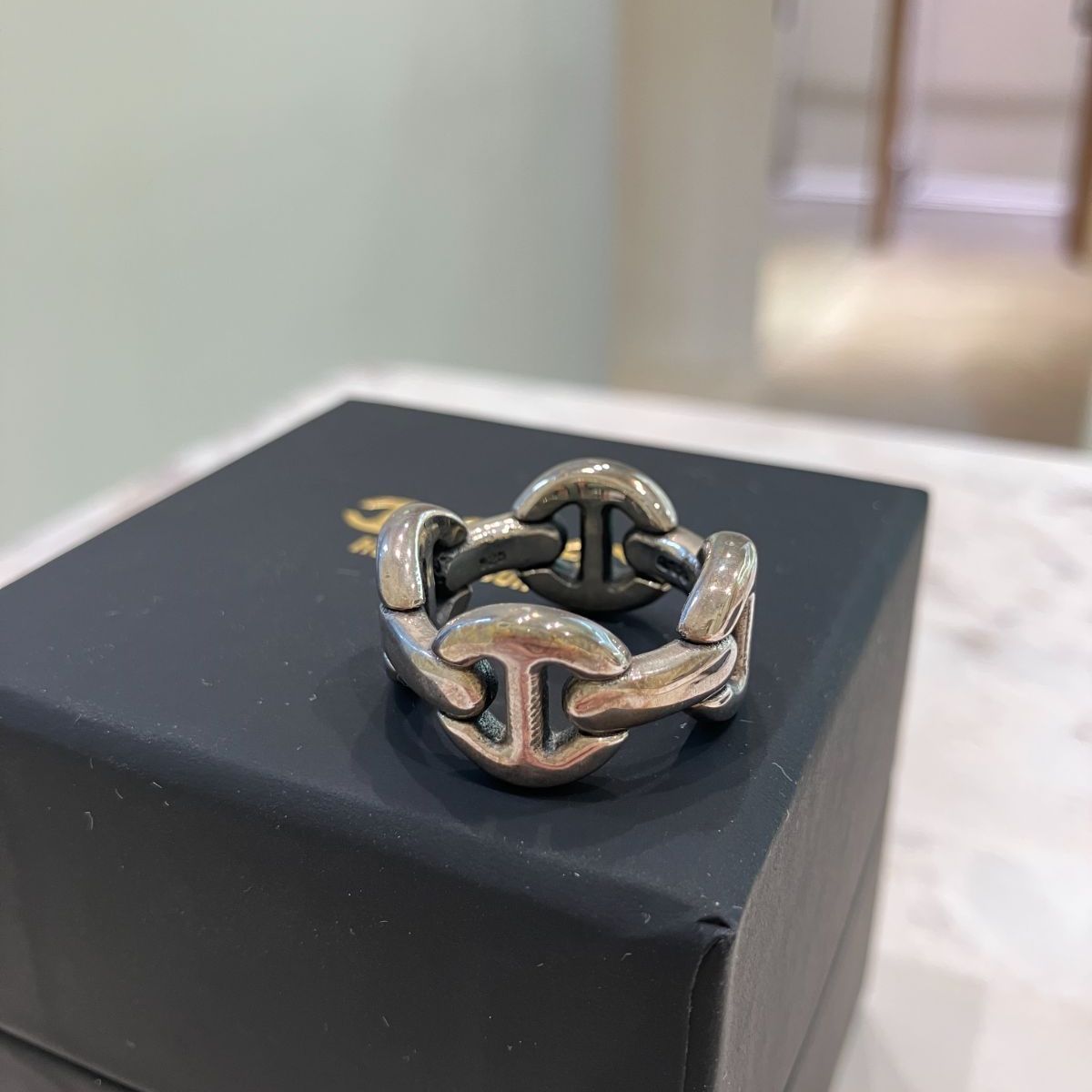 HOORSENBUHS ホーセンブース　リング　ギャランティ　箱付き STORE ONLY】QUAD LINK ANTIQUATED｜WG｜Quad Link｜HOORSENBUHS