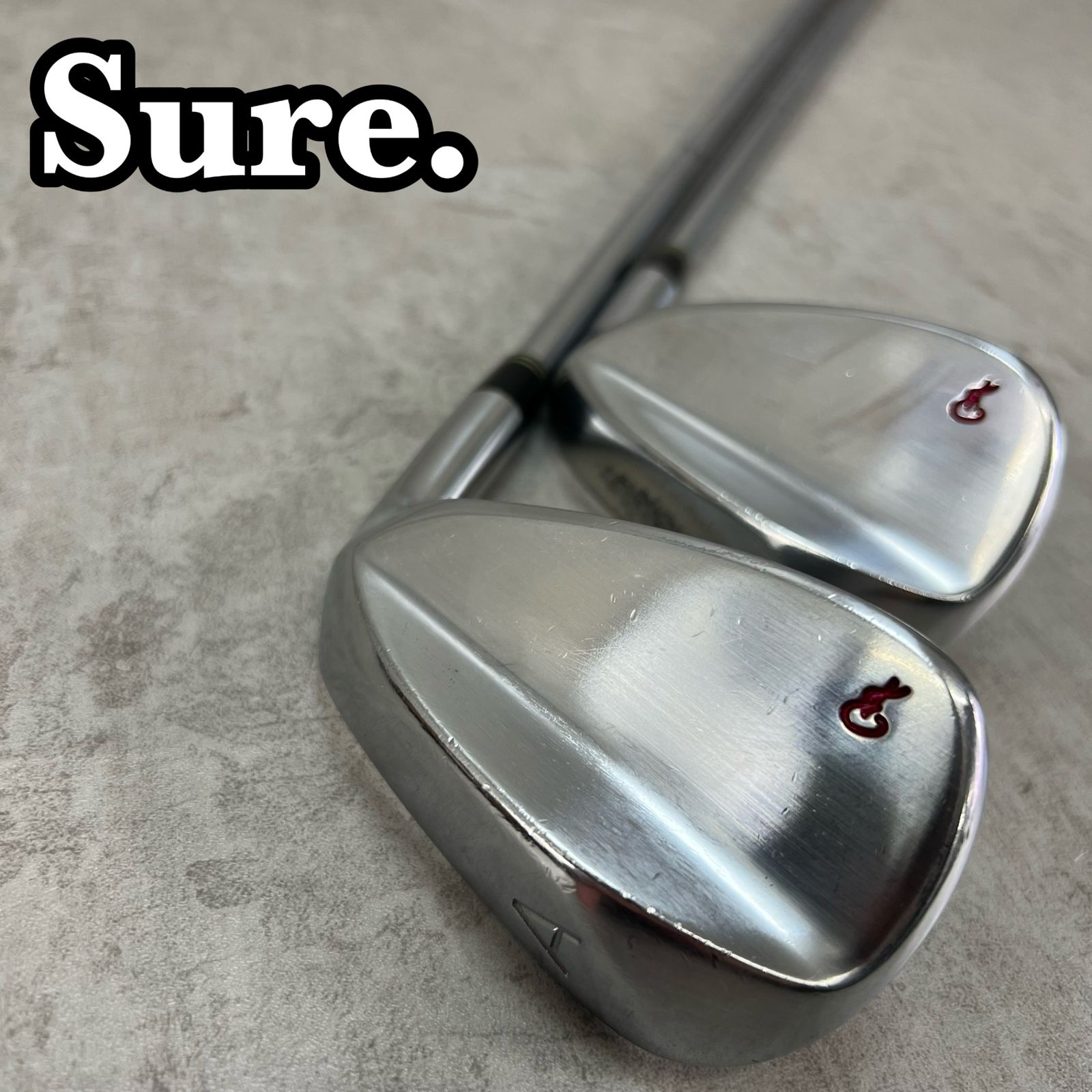 Sure 地クラブ メンズゴルフ ウェッジ2本セット S 200 右利き用 アプローチ サンド ダイナミックゴールド