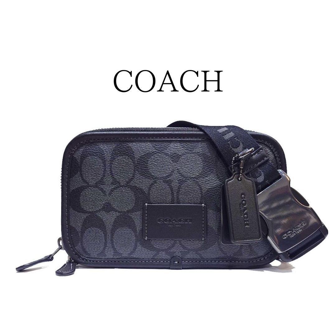 未使用級✨COACH シグネチャー エリアス ボディバッグ ベルトバッグ