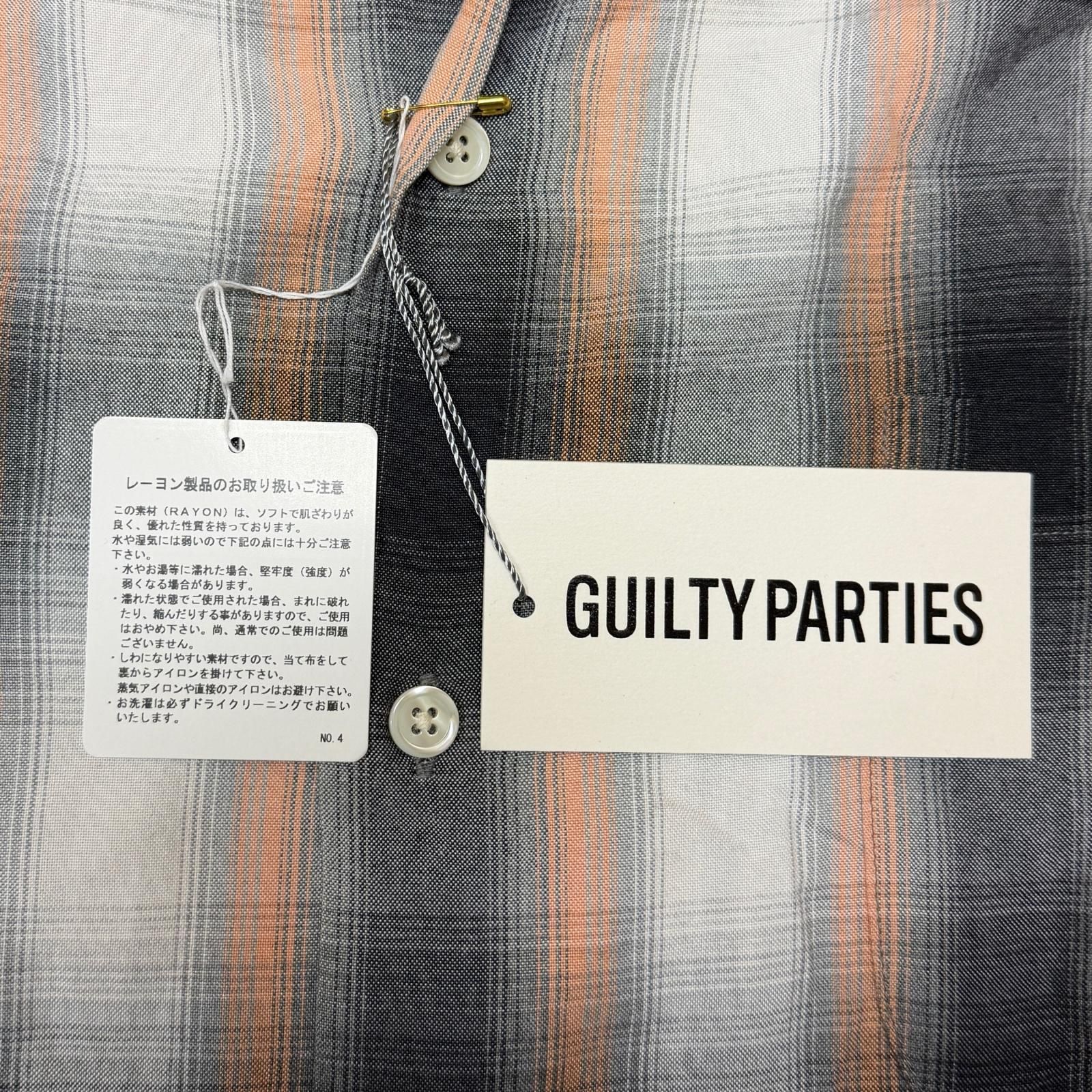 参考上代30800円 WACKO MARIA 22SS OMBRAY CHECK OPEN COLLAR SHIRT L 